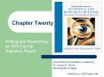 Chapter Twenty PowerPoint PPT Presentation