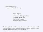 Computational Discovery of Communicable Knowledge