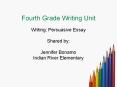 Fourth Grade Writing Unit PowerPoint PPT Presentation