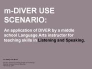 m-DIVER USE SCENARIO: