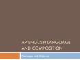 AP English language and composition PowerPoint PPT Presentation