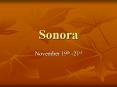 Sonora PowerPoint PPT Presentation