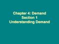 Chapter 4: Demand Section 1 Understanding Demand PowerPoint PPT Presentation