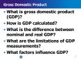 Gross Domestic Product PowerPoint PPT Presentation