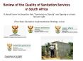 Review of the Quality of Sanitation Services in South Africa PowerPoint PPT Presentation