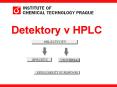 Detektory v HPLC PowerPoint PPT Presentation