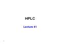 HPLC PowerPoint PPT Presentation