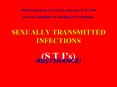 SEXUALLY TRANSMITTED INFECTIONS PowerPoint PPT Presentation