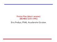 Proton Plan (short version) (BEAMS-DOC-1441)