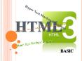 HTML PowerPoint PPT Presentation