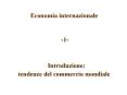 Economia internazionale PowerPoint PPT Presentation