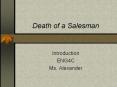 Death of a Salesman PowerPoint PPT Presentation