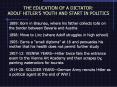 THE EDUCATION OF A DICTATOR: ADOLF HITLER PowerPoint PPT Presentation