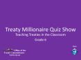Treaty Millionaire Quiz Show PowerPoint PPT Presentation