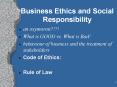 Business Ethics and Social Responsibility PowerPoint PPT Presentation