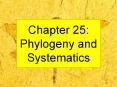 Chapter 25: Phylogeny and Systematics PowerPoint PPT Presentation