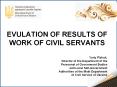 EVULATION OF RESULTS OF WORK OF CIVIL SERVANTS PowerPoint PPT Presentation