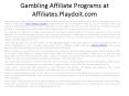 Gambling Affiliate Programs at Affiliates.Playdoit.com PowerPoint PPT Presentation