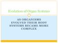 As organisms evolved their body systems became more complex PowerPoint PPT Presentation