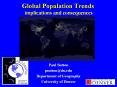 Global Population Trends implications and consequences PowerPoint PPT Presentation