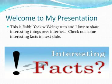 Rabbi Yaakov Weingarten