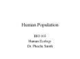 Human Population PowerPoint PPT Presentation