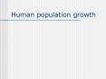 Human population growth PowerPoint PPT Presentation