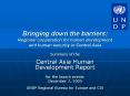 Bringing down the barriers: Regional cooperation for human development and human security in Central Asia PowerPoint PPT Presentation