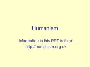 Humanism