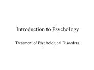Introduction to Psychology