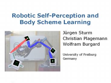 Robotic Self-Perception and Body Scheme Learning