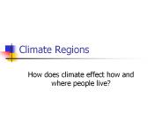 Climate Regions