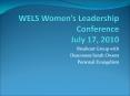 WELS Women PowerPoint PPT Presentation