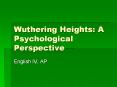Wuthering Heights: A Psychological Perspective PowerPoint PPT Presentation