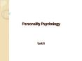 Personality Psychology PowerPoint PPT Presentation