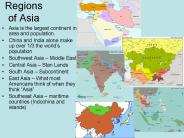 Regions of Asia