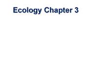 Ecology Chapter 3