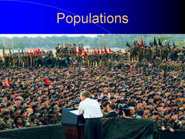 Populations