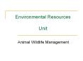 Environmental Resources  Unit PowerPoint PPT Presentation