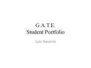 G.A.T.E. Student Portfolio