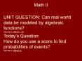 Math II PowerPoint PPT Presentation