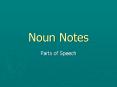 Noun Notes PowerPoint PPT Presentation
