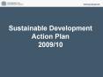 Sustainable Development Action Plan 2009/10 PowerPoint PPT Presentation