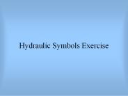 Hydraulic Symbols Exercise