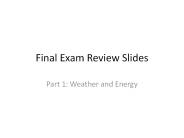 Final Exam Review Slides