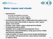 Water vapour and clouds