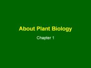 About Plant Biology