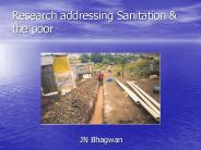 Research addressing Sanitation