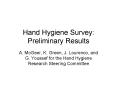 Hand Hygiene Survey: Preliminary Results PowerPoint PPT Presentation