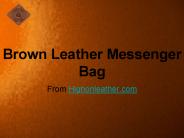 Distressed Leather Messenger Bag